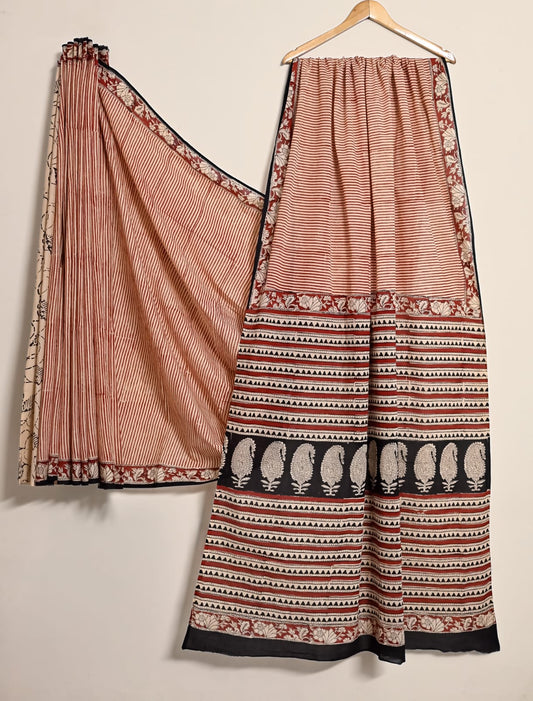 Splendid Bagru Handcrafted Print Cotton Saree