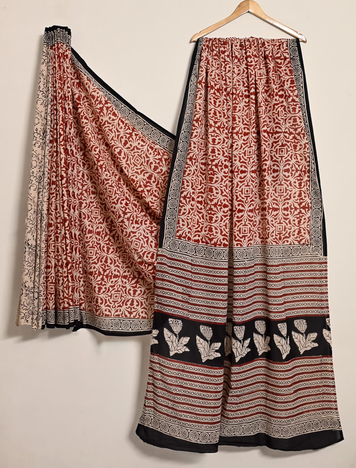 Heritage Bagru Handblock Cotton Saree