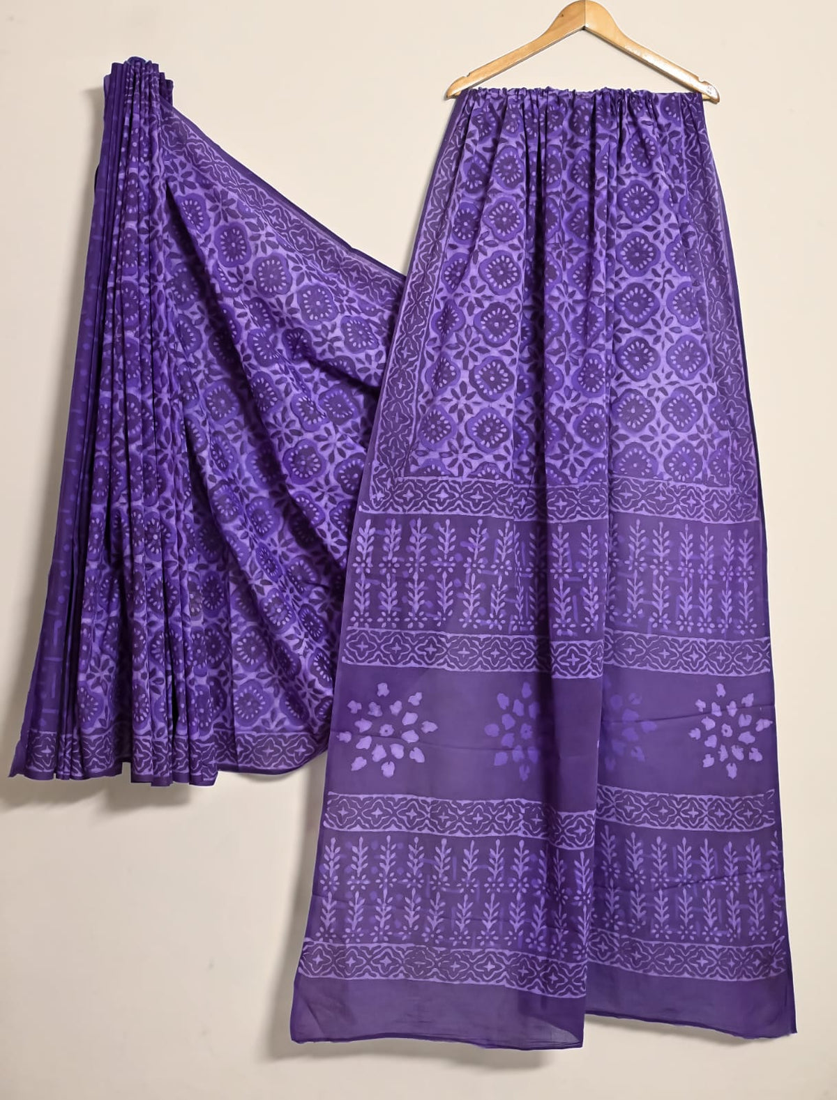 Purple MN Bagmeri Artisan Cotton Saree