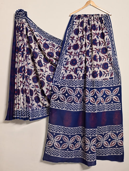 Exquisite MN Bagmeri Artisan Cotton Saree