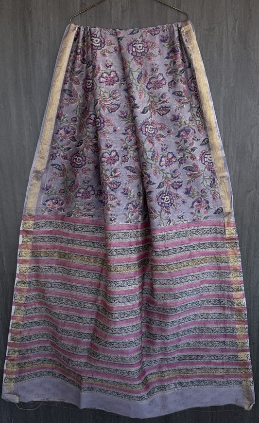 Sanganeri Heritage Weave Pure Maheshwari Saree