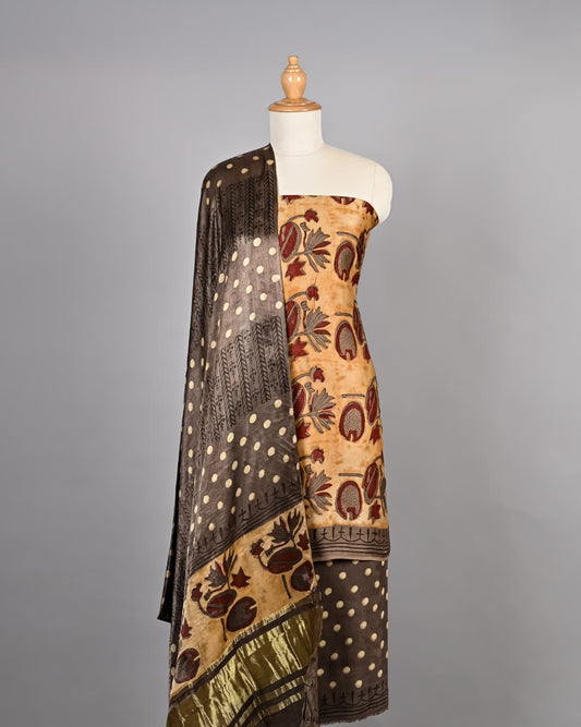 Luxe Vanaspati Ajrakh Artisan Suit