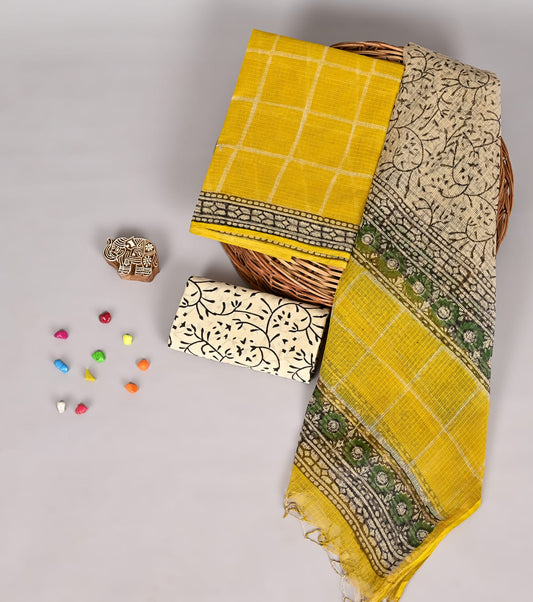 Bagru Artisan Kota Doria Suit Set