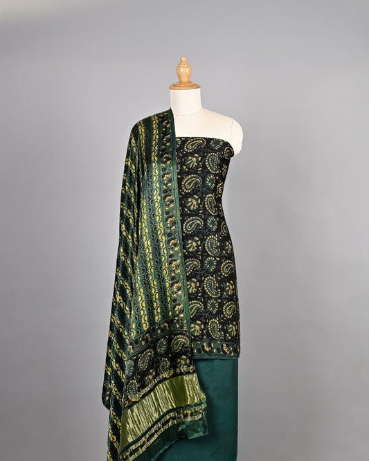 Fine Ajrakh Print Pure Modal Silk Wear