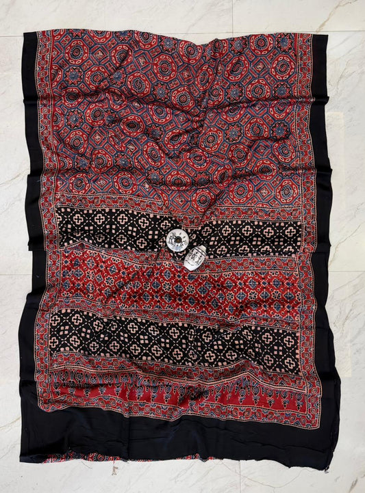 Refined Kutch Bhuj Ajrakh Print Pure Modal Drape