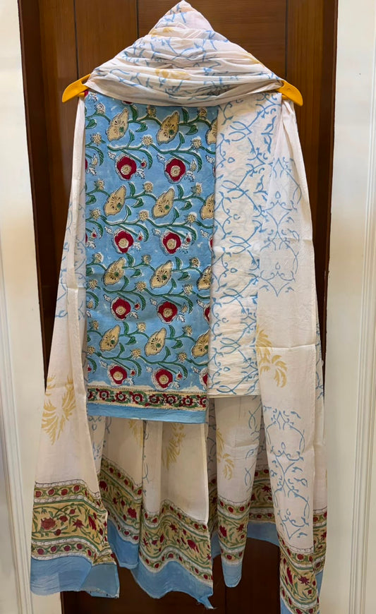 Exclusive Sanganeri Printed Pure Cotton Suit