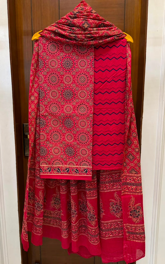 Cultural Ajrakh Handblock Print Cotton