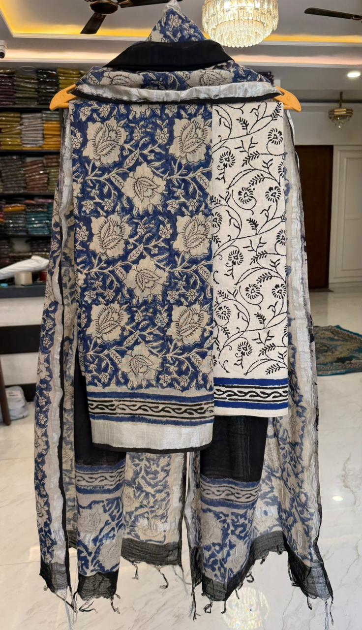 Bagru Linen Cotton Suit