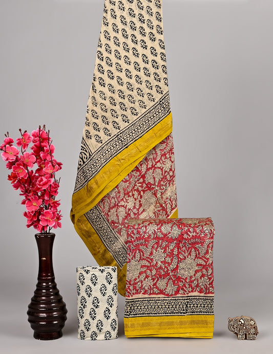 Imperial Bagru Handblock Silk Wear