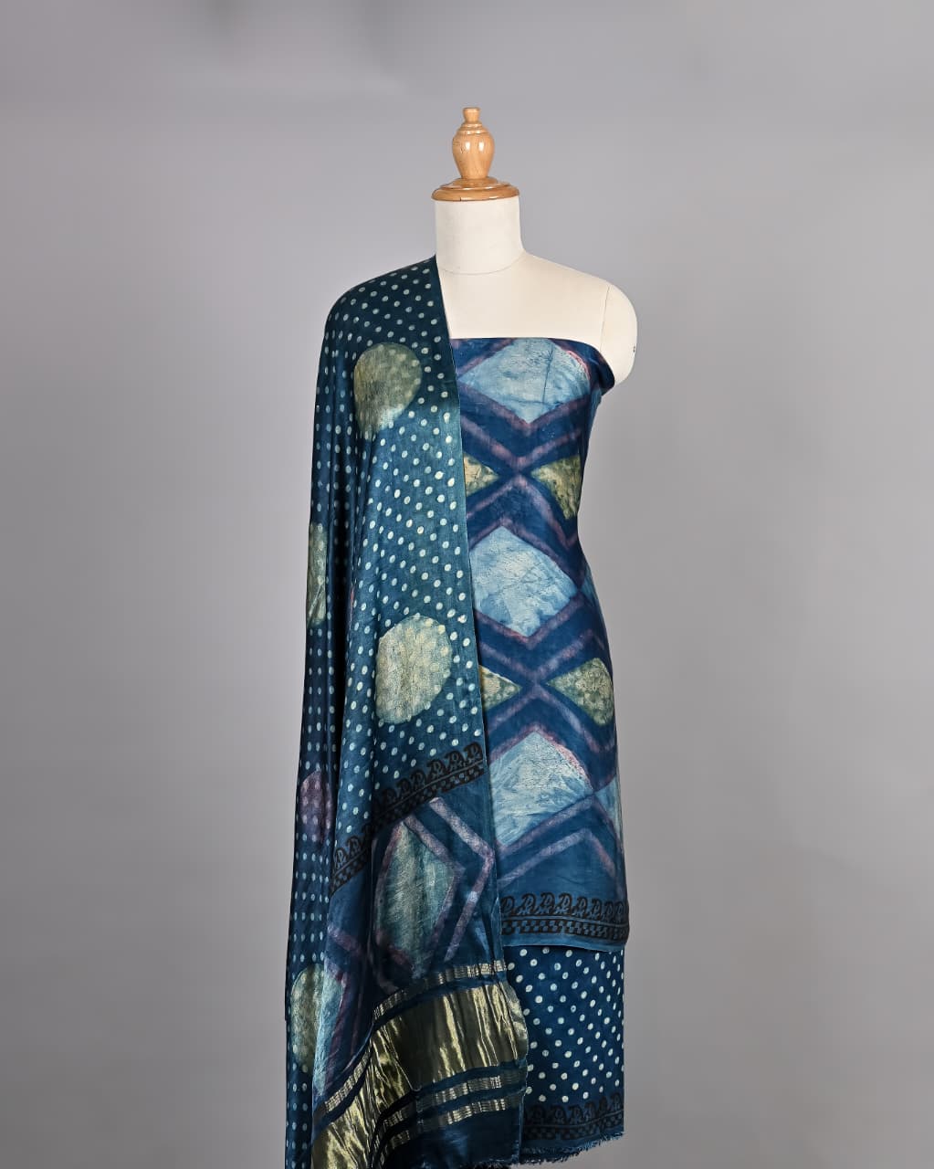 Premium Vanaspati Ajrakh Modal Dress Set