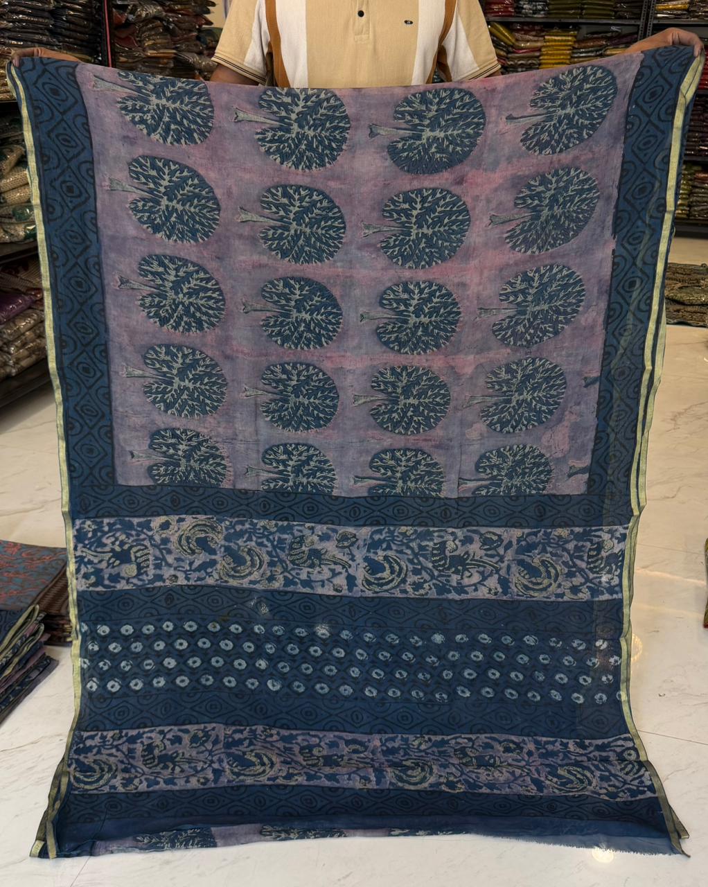 Premium Pomegranate Dye Pure Chiffon Collection Saree