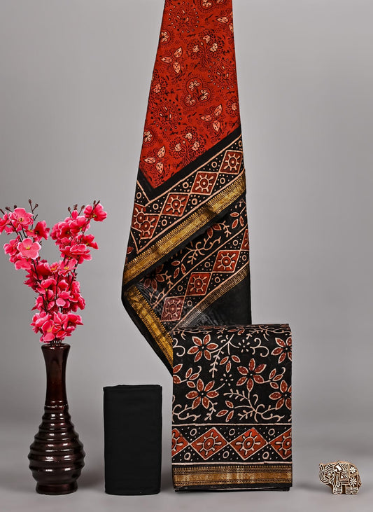 Designer Ajrakh Pure Maheshwari Ensemble