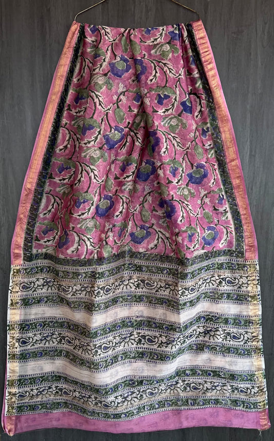 Sanganeri Graceful Motif Maheshwari Saree