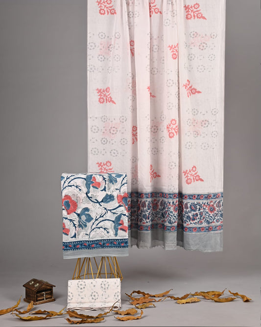 Elegant Sanganeri Handblock Print Cotton