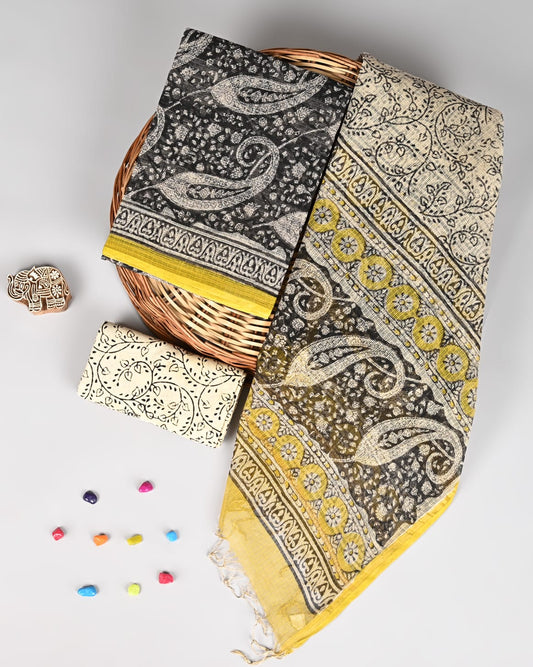 Heritage Bagru Handblock Pure Kota Doriya Suit