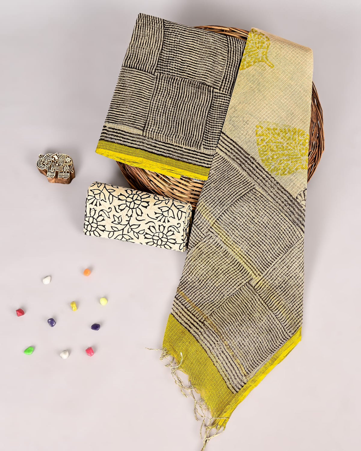 Timeless Bagru Heritage Kota Doriya Suit