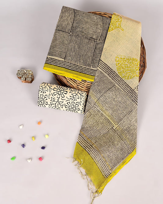 Timeless Bagru Heritage Kota Doriya Suit
