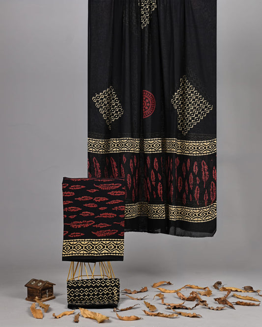 Pure Cotton Suit Bagru Handblock Print Heritage Floral