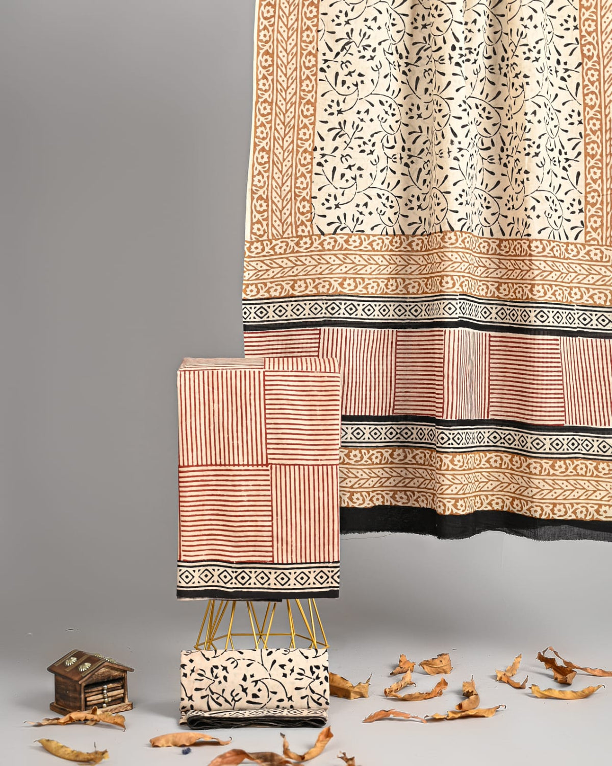 Classic Artisan Bagru Pure Cotton Attire